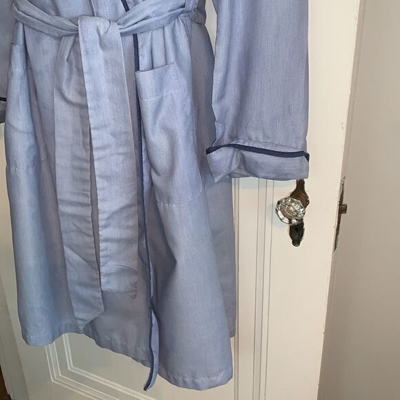 Vtg State of Maine blue striped robe - Picture 3 of 14